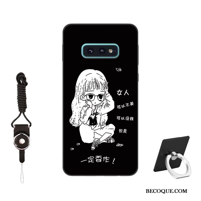 Kuori Samsung Galaxy S10e Suojaus Persoonallisuus Puhelimen Kuoret, Kotelo Samsung Galaxy S10e Pehmeä Neste Muokata Musta