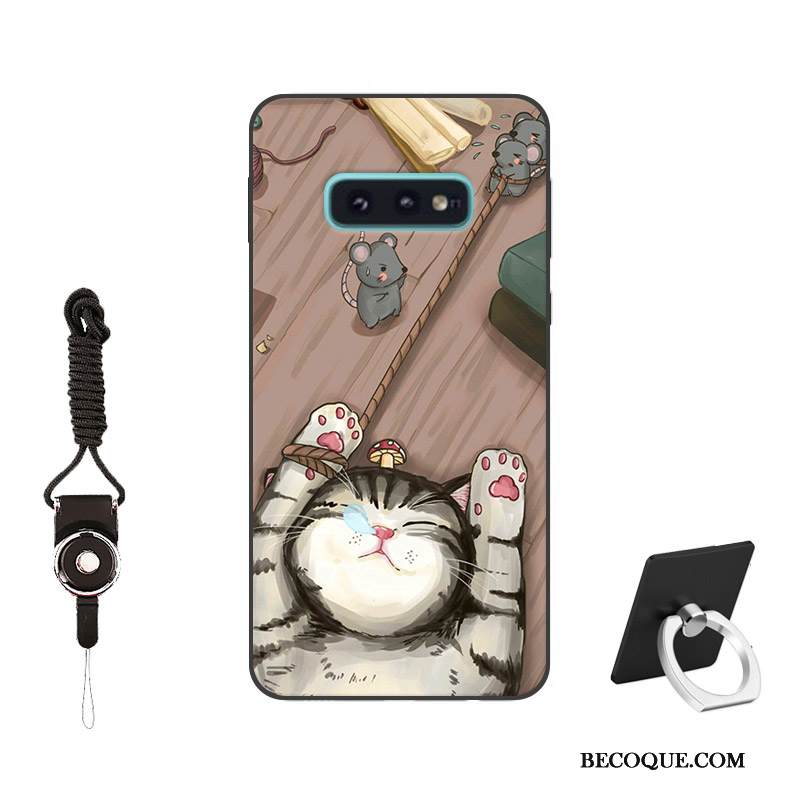 Kuori Samsung Galaxy S10e Suojaus Persoonallisuus Puhelimen Kuoret, Kotelo Samsung Galaxy S10e Pehmeä Neste Muokata Musta