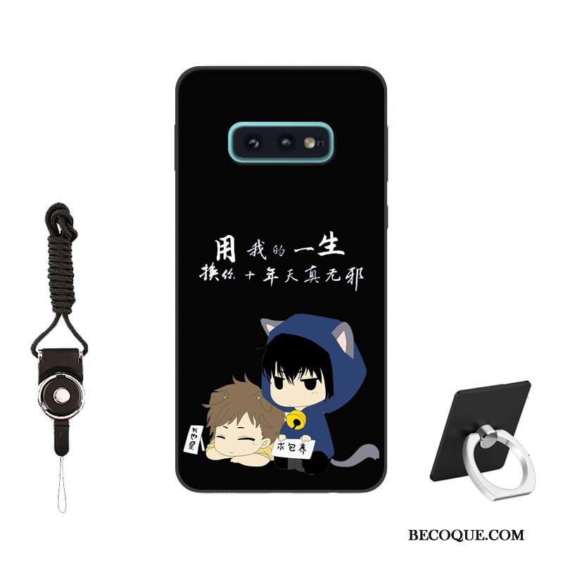 Kuori Samsung Galaxy S10e Suojaus Persoonallisuus Puhelimen Kuoret, Kotelo Samsung Galaxy S10e Pehmeä Neste Muokata Musta