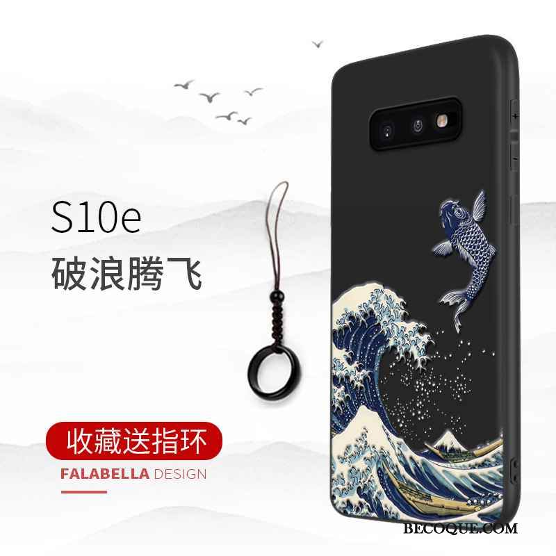 Kuori Samsung Galaxy S10e Suojaus Puhelimen Kuoret Liiketoiminta, Kotelo Samsung Galaxy S10e Murtumaton Musta