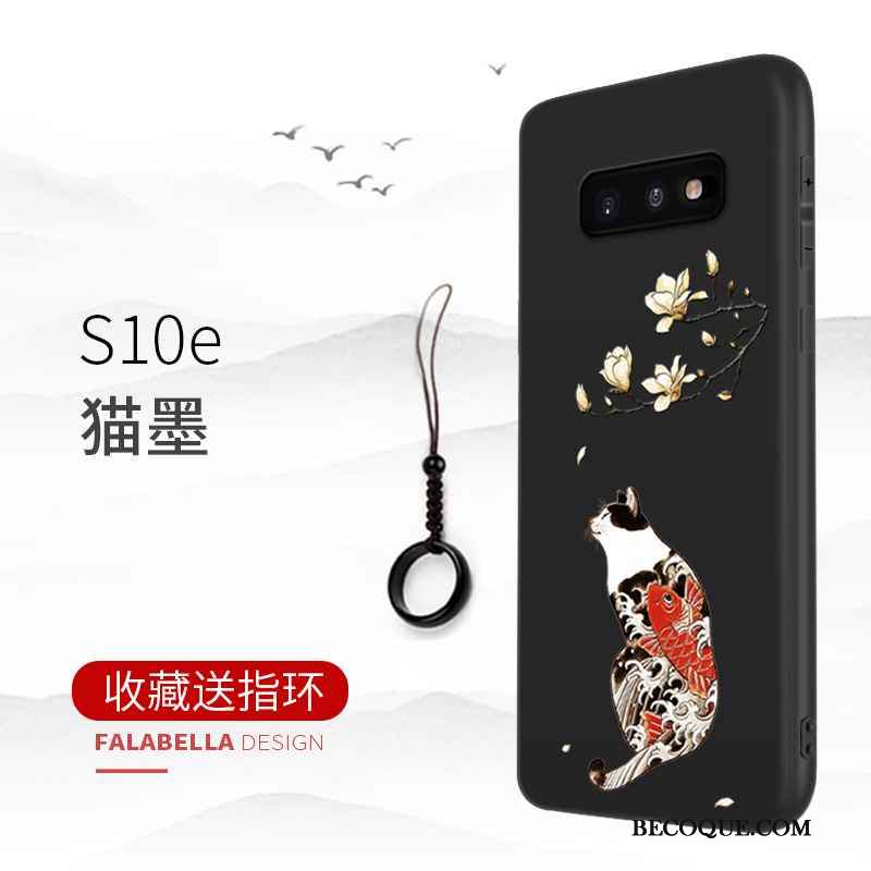 Kuori Samsung Galaxy S10e Suojaus Puhelimen Kuoret Liiketoiminta, Kotelo Samsung Galaxy S10e Murtumaton Musta