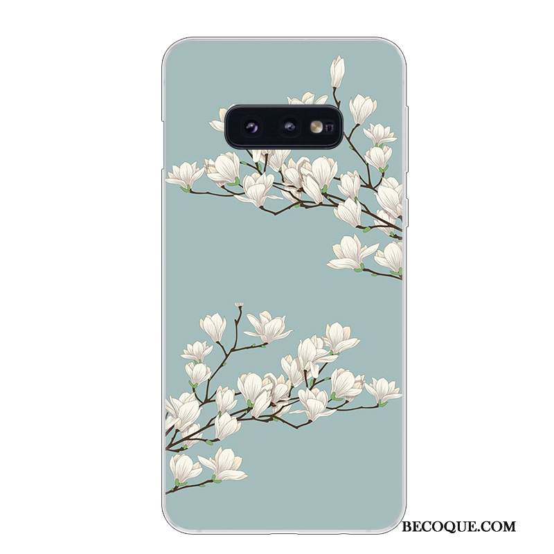 Kuori Samsung Galaxy S10e Suojaus Taide Valkoinen, Kotelo Samsung Galaxy S10e Murtumaton Puhelimen Kuoret