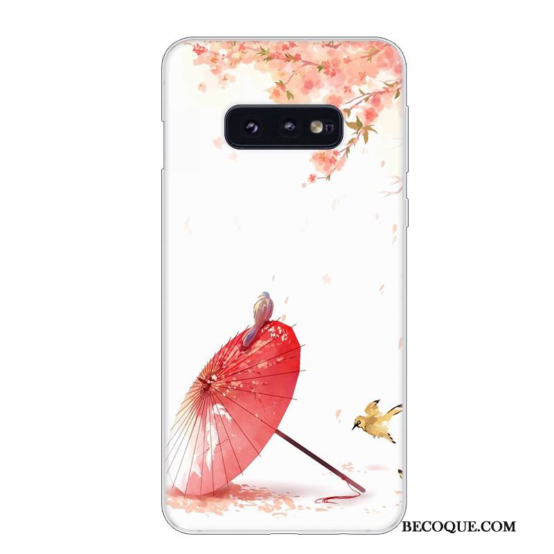Kuori Samsung Galaxy S10e Suojaus Taide Valkoinen, Kotelo Samsung Galaxy S10e Murtumaton Puhelimen Kuoret