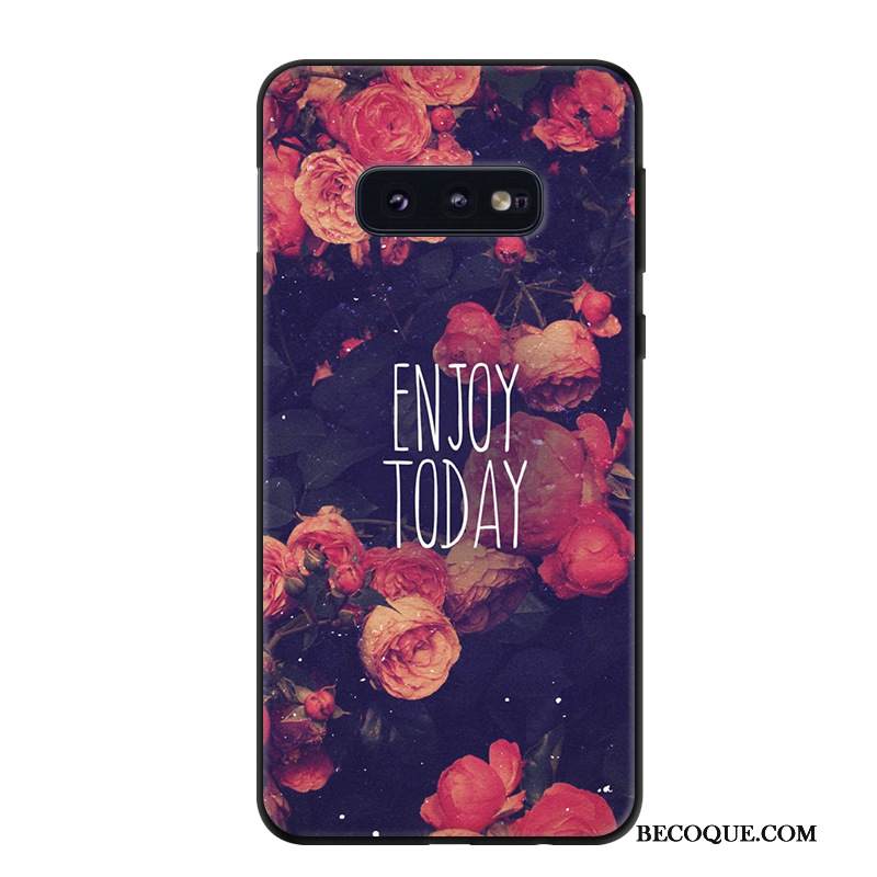 Kuori Samsung Galaxy S10e Vuosikerta Punainen Puhelimen Kuoret, Kotelo Samsung Galaxy S10e Suojaus Persoonallisuus Pesty Suede