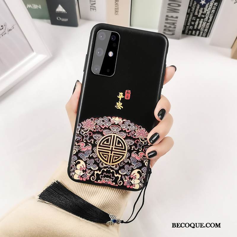 Kuori Samsung Galaxy S20 Kohokuviointi Klassinen Uusi, Kotelo Samsung Galaxy S20 Silikoni Musta Festivaali