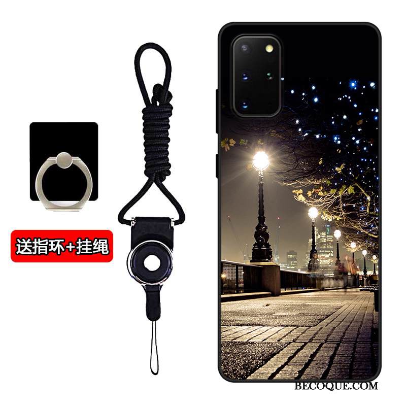 Kuori Samsung Galaxy S20+ Laukut Musta Rakastunut, Kotelo Samsung Galaxy S20+ Pehmeä Neste Puhelimen Kuoret Persoonallisuus