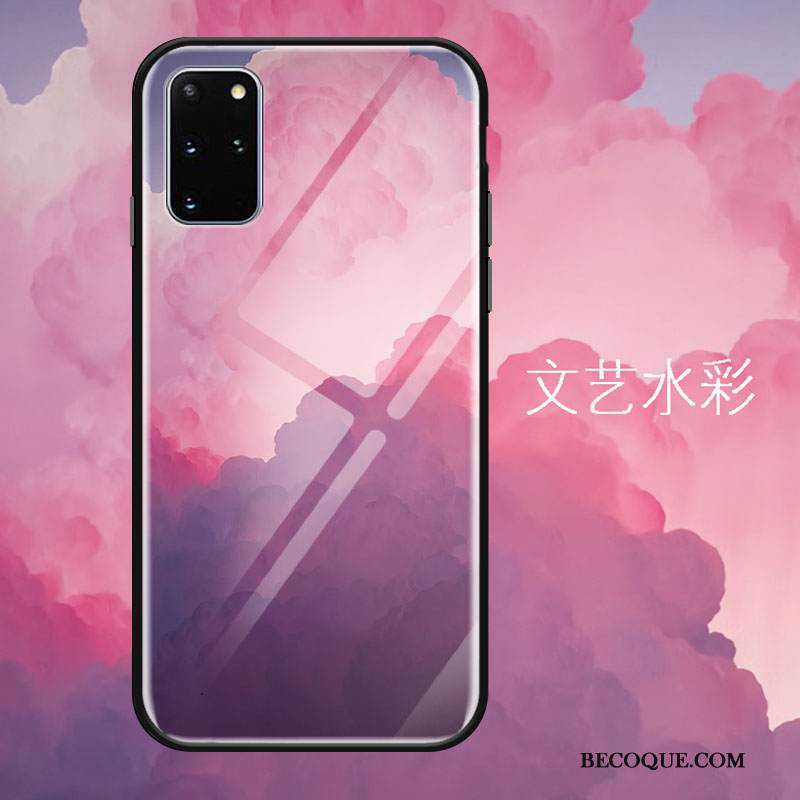 Kuori Samsung Galaxy S20+ Luova Lasi Ripustettavat Koristeet, Kotelo Samsung Galaxy S20+ Tila Murtumaton Peili