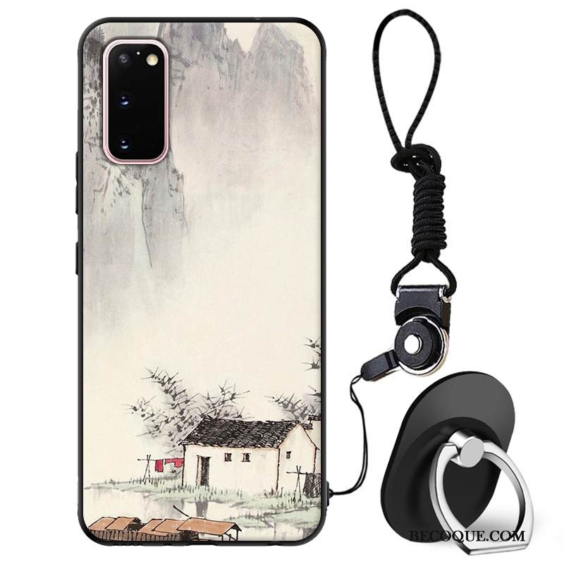 Kuori Samsung Galaxy S20 Luova Sininen Ihana, Kotelo Samsung Galaxy S20 Silikoni Murtumaton Puhelimen Kuoret