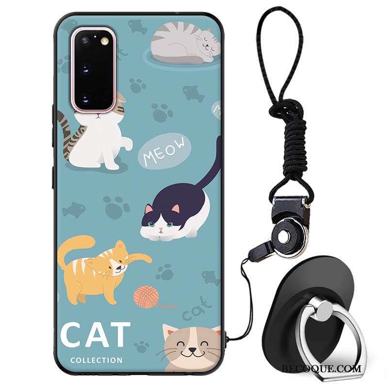 Kuori Samsung Galaxy S20 Luova Sininen Ihana, Kotelo Samsung Galaxy S20 Silikoni Murtumaton Puhelimen Kuoret