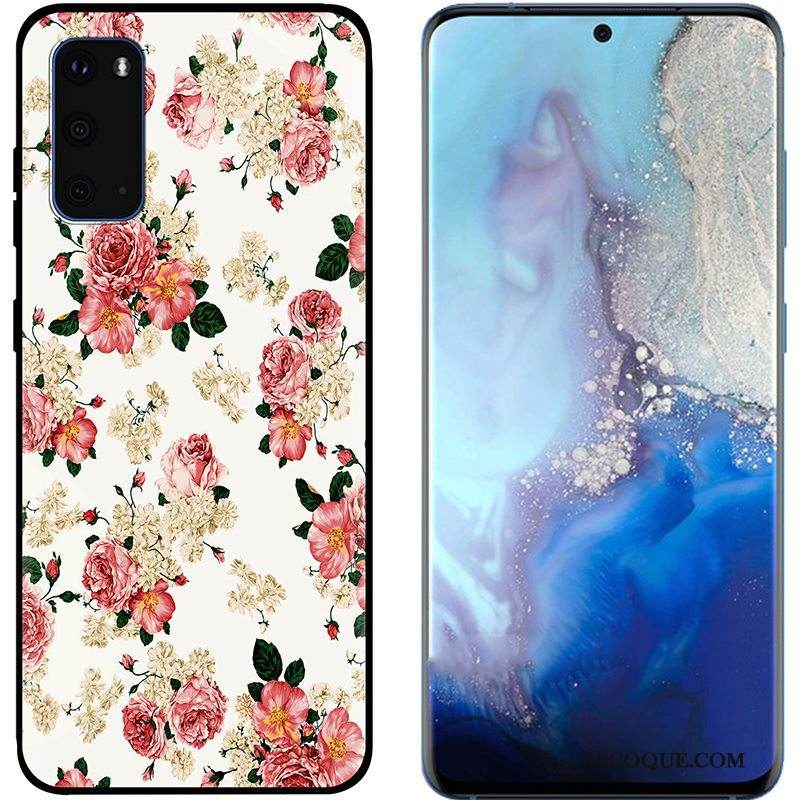 Kuori Samsung Galaxy S20 Maalaus Puhelimen Kuoret Pu, Kotelo Samsung Galaxy S20 Pehmeä Neste Musta Pesty Suede