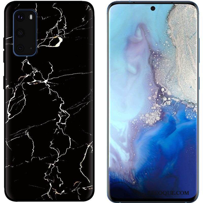 Kuori Samsung Galaxy S20 Maalaus Puhelimen Kuoret Pu, Kotelo Samsung Galaxy S20 Pehmeä Neste Musta Pesty Suede