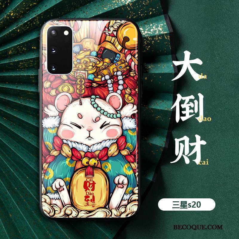 Kuori Samsung Galaxy S20+ Murtumaton Vihreä, Kotelo Samsung Galaxy S20+ Kiinalainen Tyyli Puhelimen Kuoret