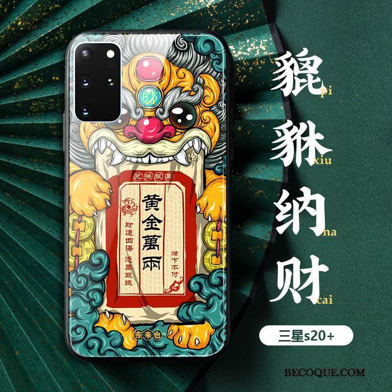 Kuori Samsung Galaxy S20+ Murtumaton Vihreä, Kotelo Samsung Galaxy S20+ Kiinalainen Tyyli Puhelimen Kuoret