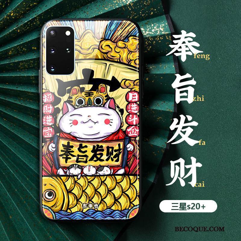 Kuori Samsung Galaxy S20+ Murtumaton Vihreä, Kotelo Samsung Galaxy S20+ Kiinalainen Tyyli Puhelimen Kuoret