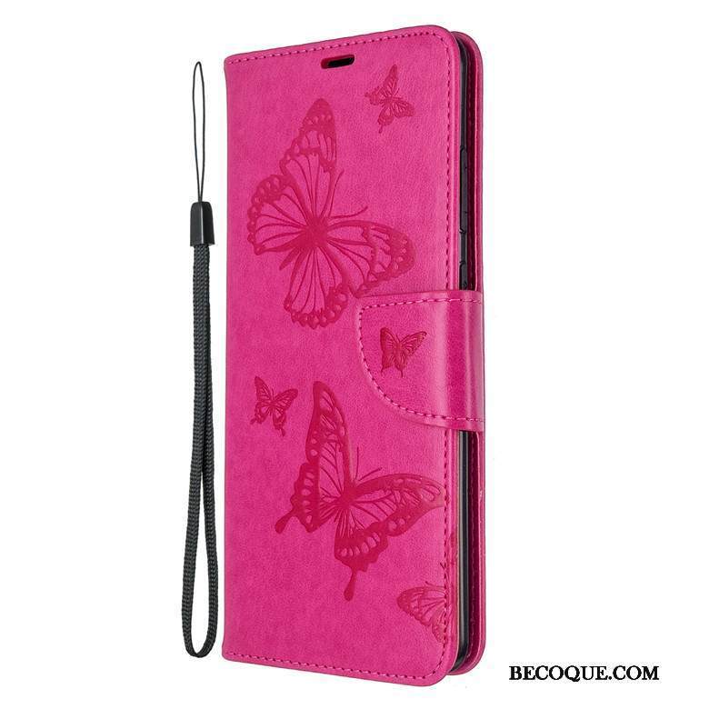 Kuori Samsung Galaxy S20+ Nahka Perhonen Puhelimen Kuoret, Kotelo Samsung Galaxy S20+ Suojaus Kulta