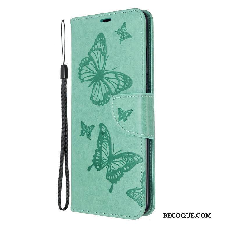 Kuori Samsung Galaxy S20+ Nahka Perhonen Puhelimen Kuoret, Kotelo Samsung Galaxy S20+ Suojaus Kulta