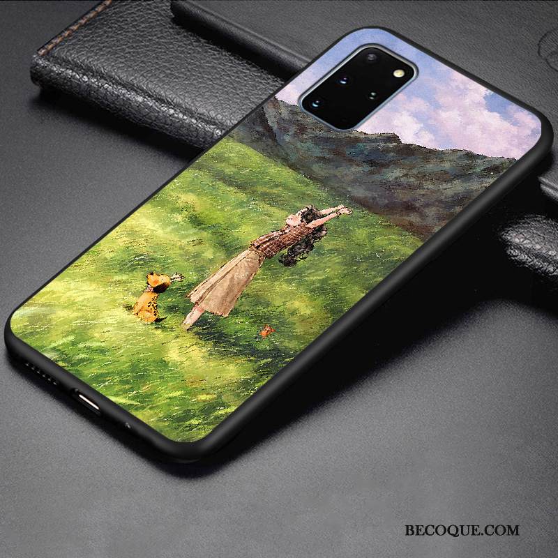 Kuori Samsung Galaxy S20+ Pehmeä Neste Persoonallisuus Murtumaton, Kotelo Samsung Galaxy S20+ Suojaus Yksinkertainen Trendi