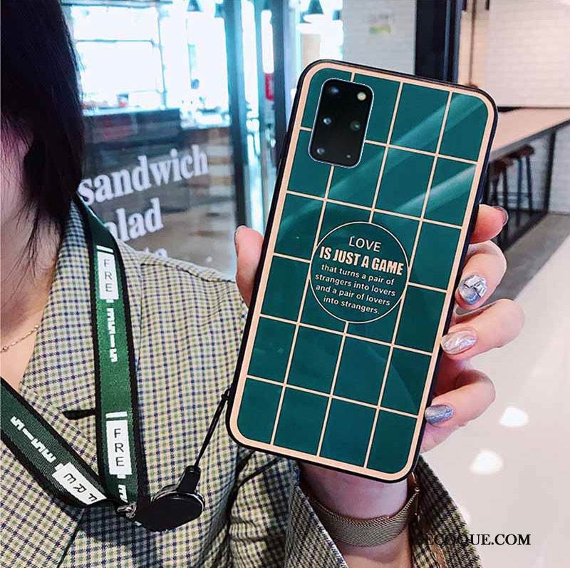 Kuori Samsung Galaxy S20+ Pehmeä Neste Puhelimen Kuoret Tuuli, Kotelo Samsung Galaxy S20+ Suojaus Ripustettavat Koristeet Vihreä