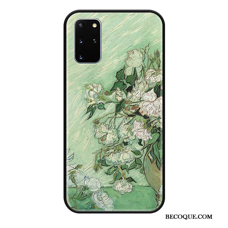 Kuori Samsung Galaxy S20+ Pehmeä Neste Ripustettavat Koristeet Yksinkertainen, Kotelo Samsung Galaxy S20+ Silikoni Kaunis Pinkki