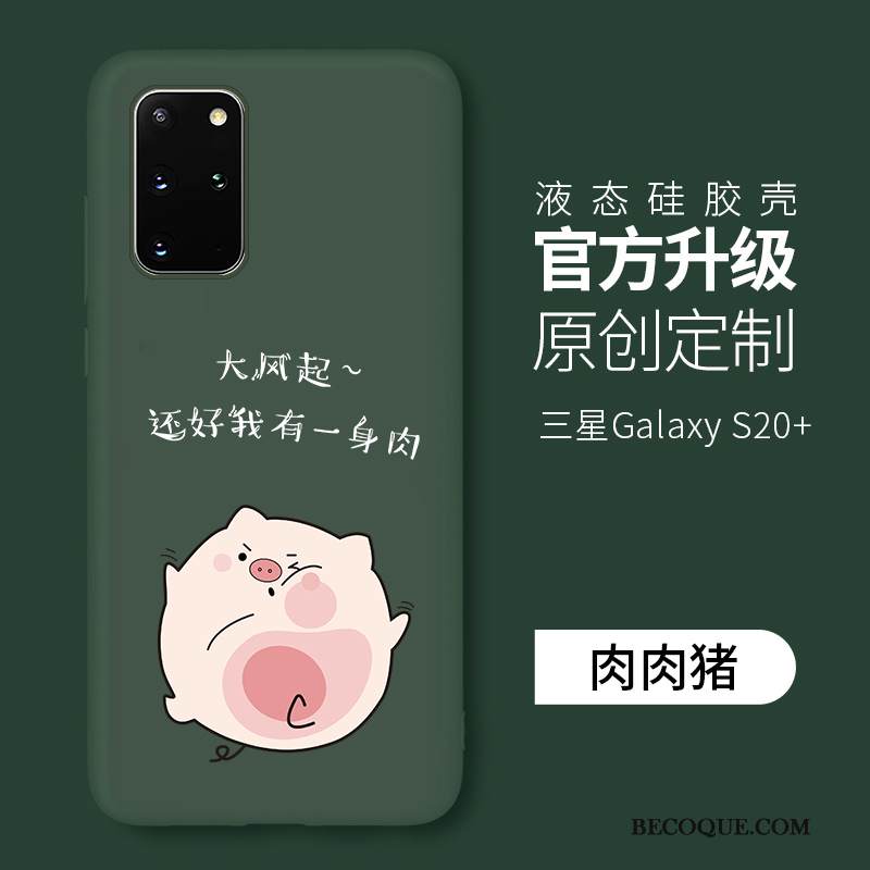 Kuori Samsung Galaxy S20+ Pehmeä Neste Sininen Tide-brändi, Kotelo Samsung Galaxy S20+ Silikoni Ihana Puhelimen Kuoret