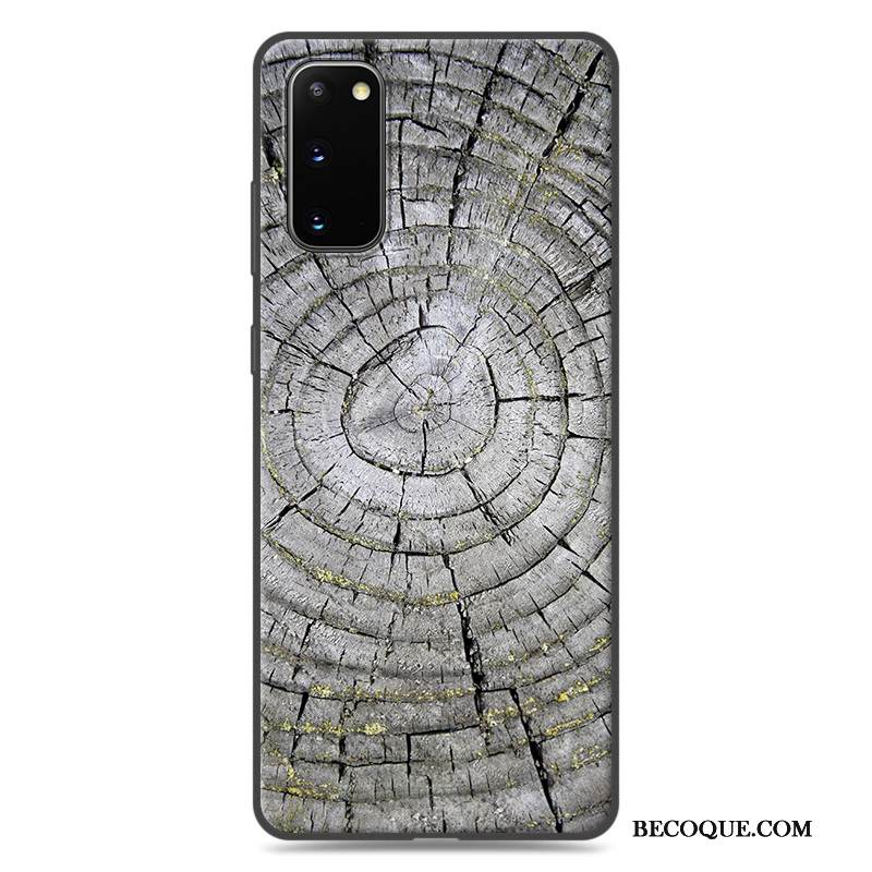 Kuori Samsung Galaxy S20 Pehmeä Neste Yksinkertainen Sininen, Kotelo Samsung Galaxy S20 Puulajit Pesty Suede Puhelimen Kuoret