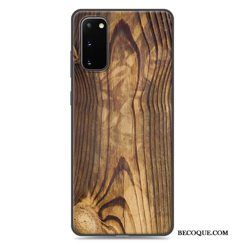 Kuori Samsung Galaxy S20 Pehmeä Neste Yksinkertainen Sininen, Kotelo Samsung Galaxy S20 Puulajit Pesty Suede Puhelimen Kuoret