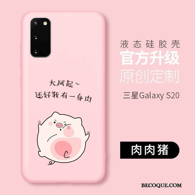 Kuori Samsung Galaxy S20 Sarjakuva Ihana Puhelimen Kuoret, Kotelo Samsung Galaxy S20 Laukut Sininen