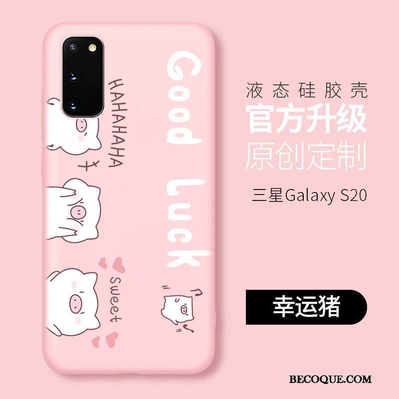 Kuori Samsung Galaxy S20 Sarjakuva Ihana Puhelimen Kuoret, Kotelo Samsung Galaxy S20 Laukut Sininen