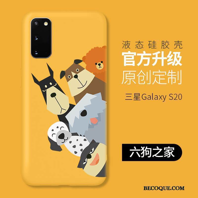 Kuori Samsung Galaxy S20 Sarjakuva Ihana Puhelimen Kuoret, Kotelo Samsung Galaxy S20 Laukut Sininen