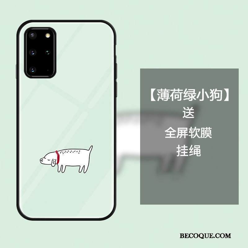 Kuori Samsung Galaxy S20+ Sarjakuva Murtumaton Yksinkertainen, Kotelo Samsung Galaxy S20+ Suojaus Lasi Keltainen