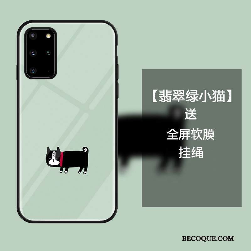 Kuori Samsung Galaxy S20+ Sarjakuva Murtumaton Yksinkertainen, Kotelo Samsung Galaxy S20+ Suojaus Lasi Keltainen