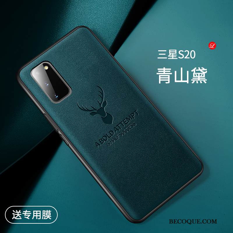 Kuori Samsung Galaxy S20 Silikoni Hirvi Puhelimen Kuoret, Kotelo Samsung Galaxy S20 Nahka Yksinkertainen Ylellisyys