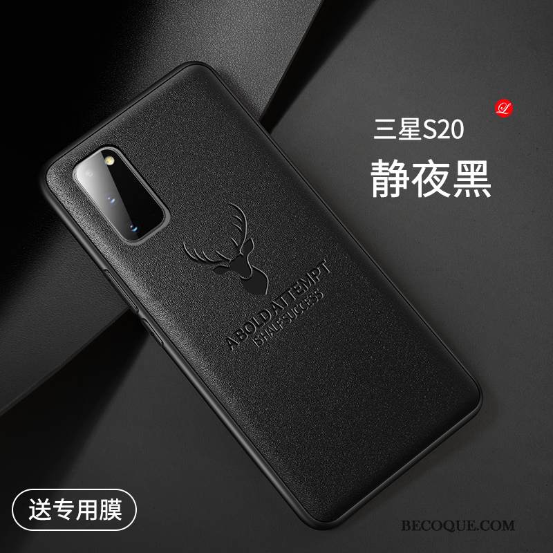 Kuori Samsung Galaxy S20 Silikoni Hirvi Puhelimen Kuoret, Kotelo Samsung Galaxy S20 Nahka Yksinkertainen Ylellisyys