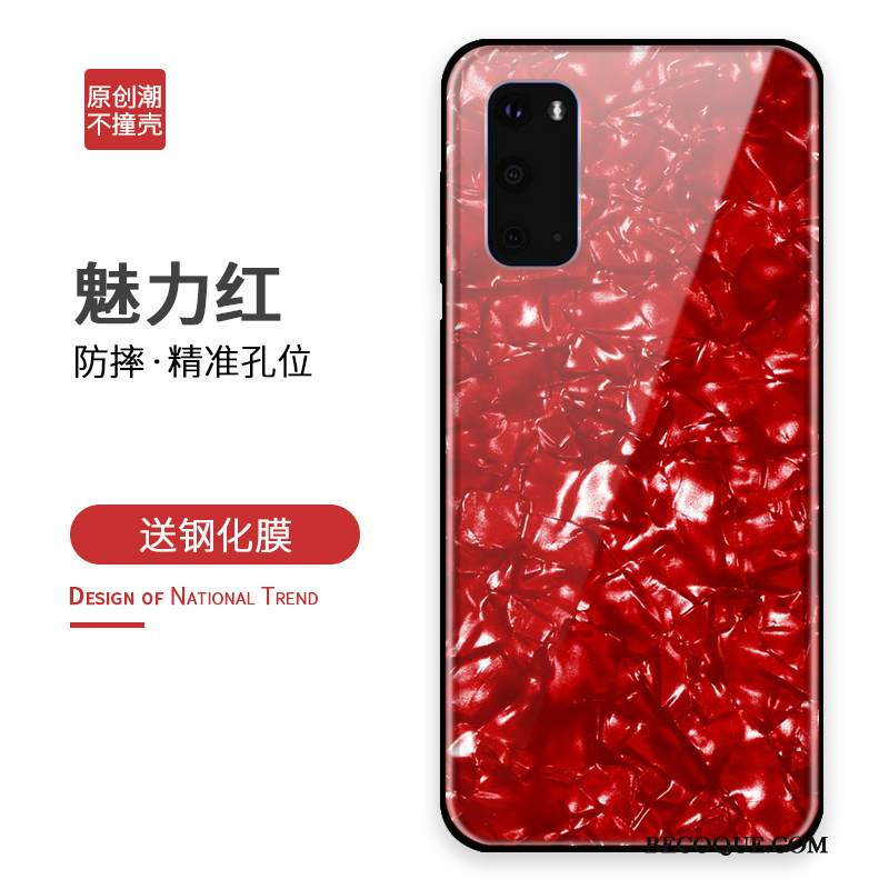 Kuori Samsung Galaxy S20 Silikoni Persoonallisuus Puhelimen Kuoret, Kotelo Samsung Galaxy S20 Laukut Lasi Harmaa