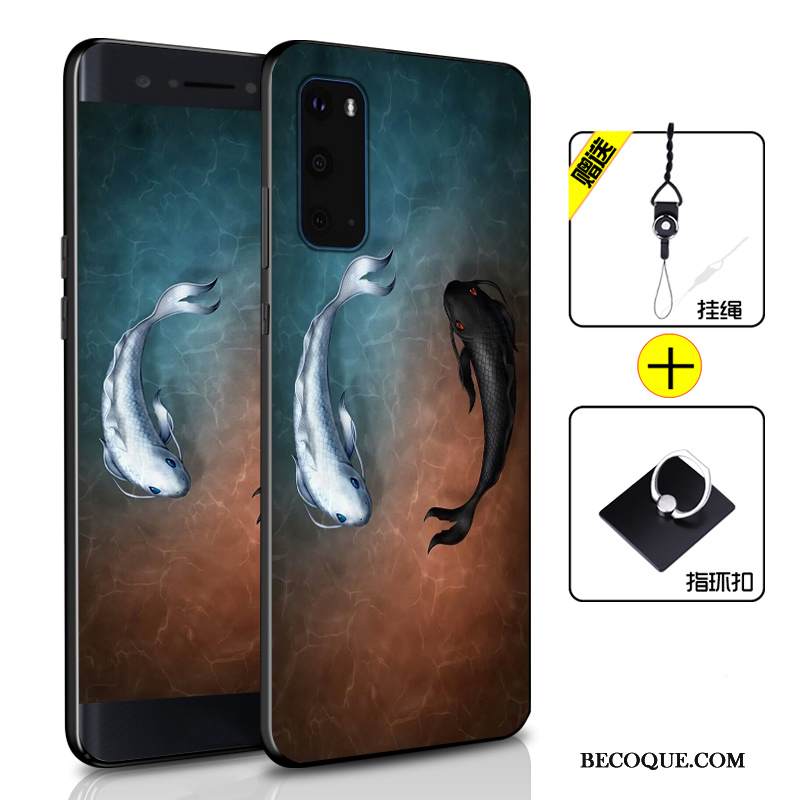 Kuori Samsung Galaxy S20 Silikoni Persoonallisuus Vihreä, Kotelo Samsung Galaxy S20 Laukut Puhelimen Kuoret Murtumaton