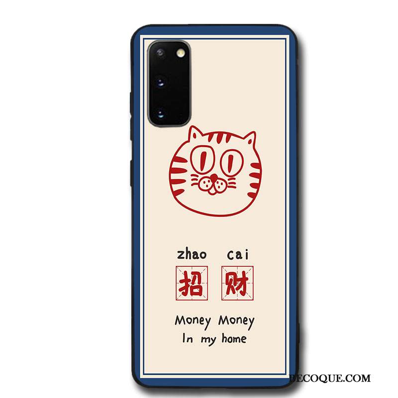 Kuori Samsung Galaxy S20 Suojaus Puhelimen Kuoret Taide, Kotelo Samsung Galaxy S20 Silikoni Valkoinen Yksinkertainen