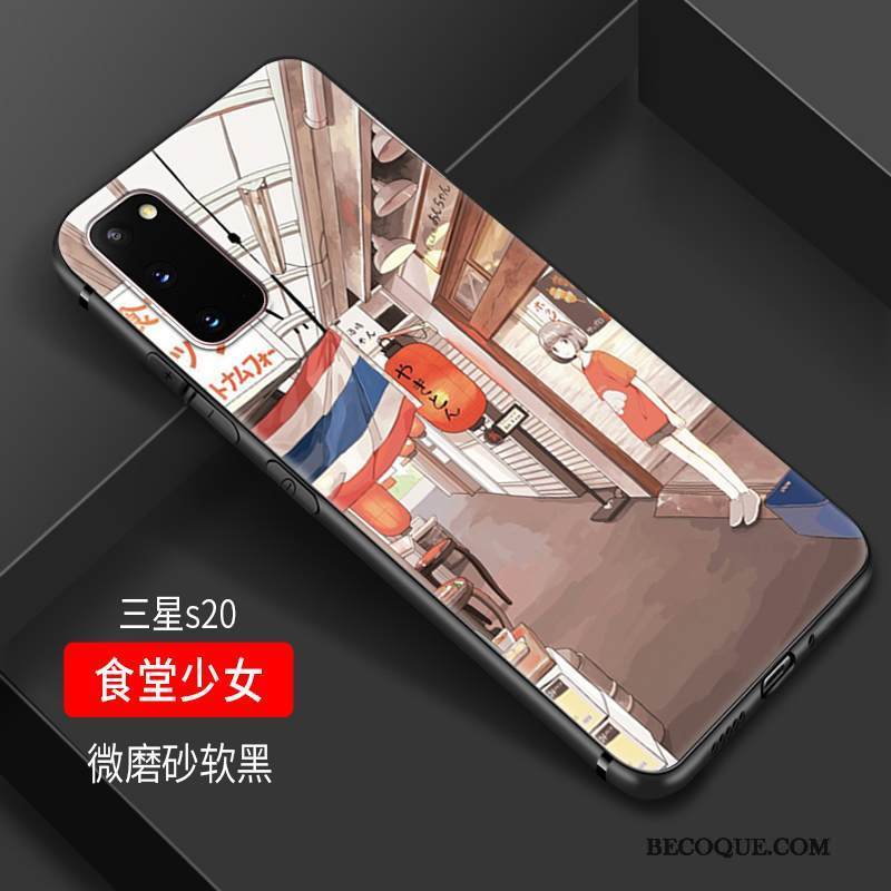 Kuori Samsung Galaxy S20 Suojaus Vaalean Murtumaton, Kotelo Samsung Galaxy S20 Pehmeä Neste Pieni Tuuli