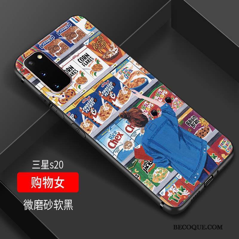 Kuori Samsung Galaxy S20 Suojaus Vaalean Murtumaton, Kotelo Samsung Galaxy S20 Pehmeä Neste Pieni Tuuli