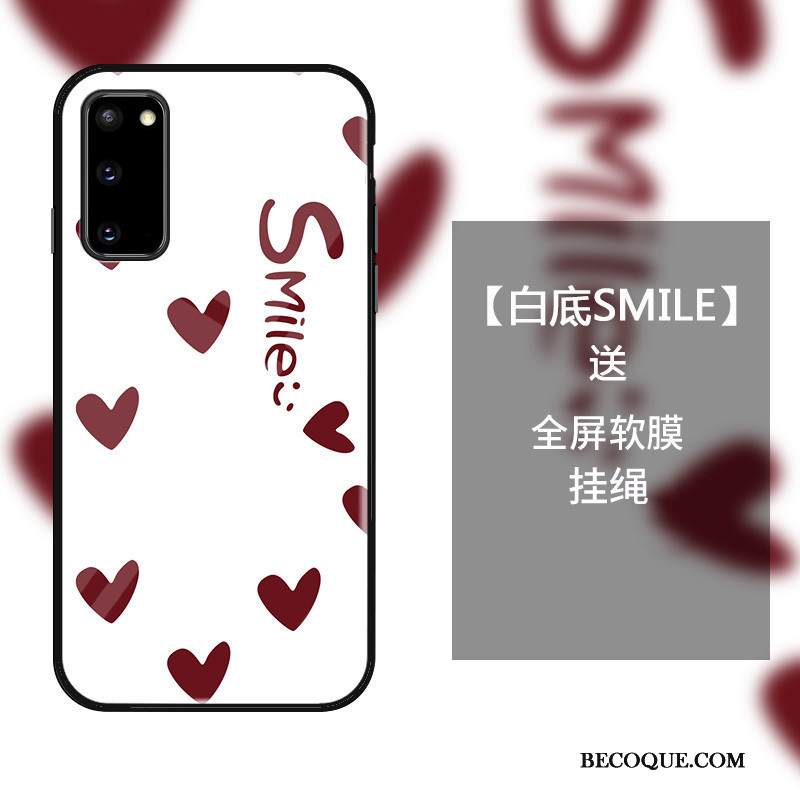 Kuori Samsung Galaxy S20 Tila Persoonallisuus Musta, Kotelo Samsung Galaxy S20 Suojaus Murtumaton Lasi