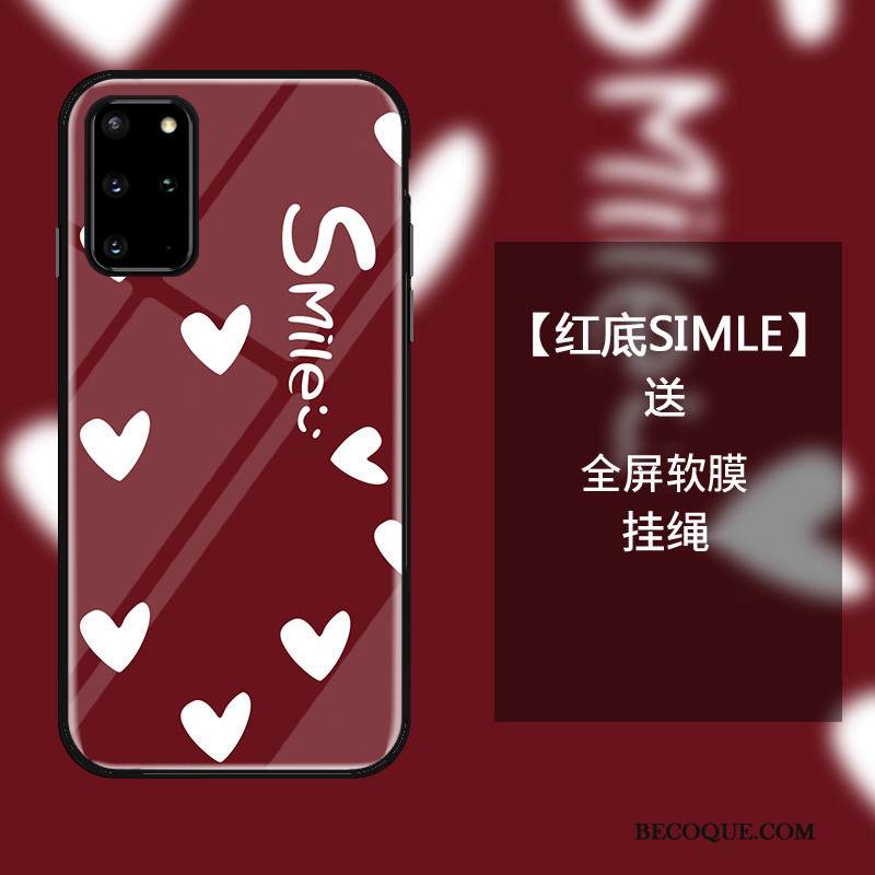 Kuori Samsung Galaxy S20+ Tila Yksinkertainen Lasi, Kotelo Samsung Galaxy S20+ Suojaus Persoonallisuus Murtumaton