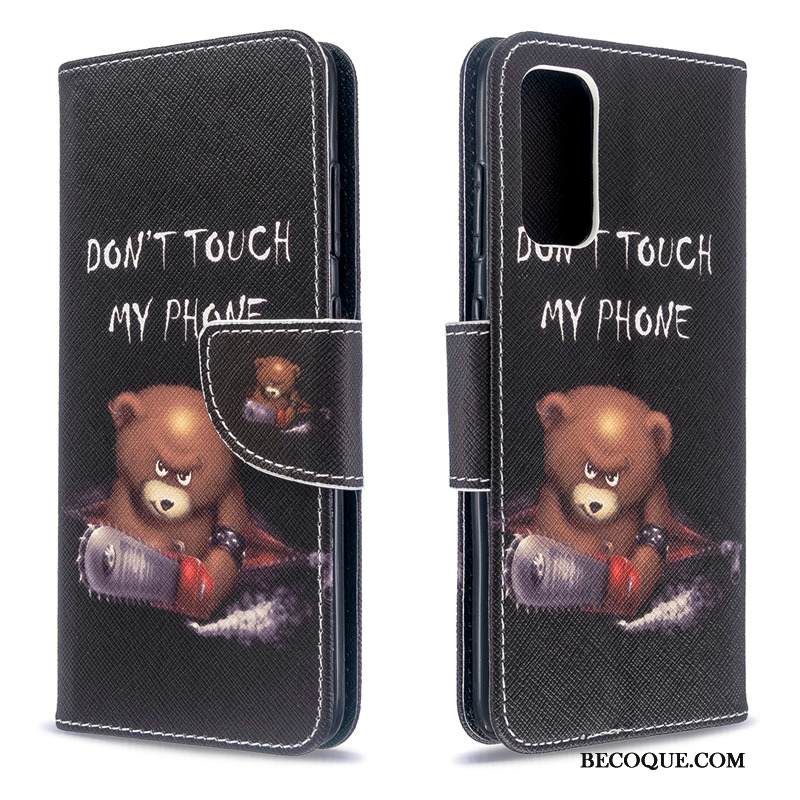 Kuori Samsung Galaxy S20+ Tuki Puhelimen Kuoret Musta, Kotelo Samsung Galaxy S20+ Nahka