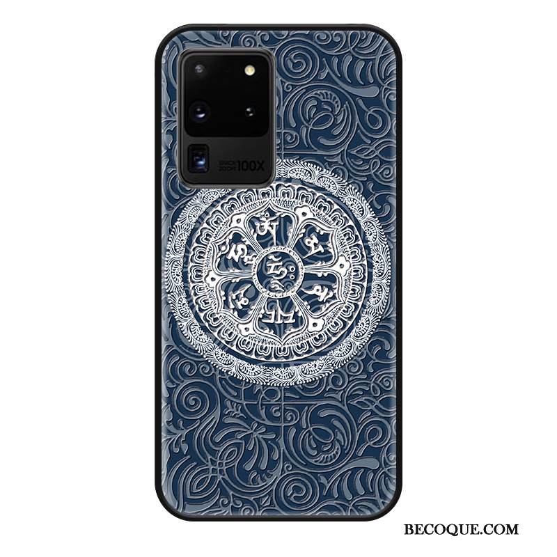 Kuori Samsung Galaxy S20 Ultra Kohokuviointi Murtumaton Puhelimen Kuoret, Kotelo Samsung Galaxy S20 Ultra Silikoni Trendi Yksinkertainen