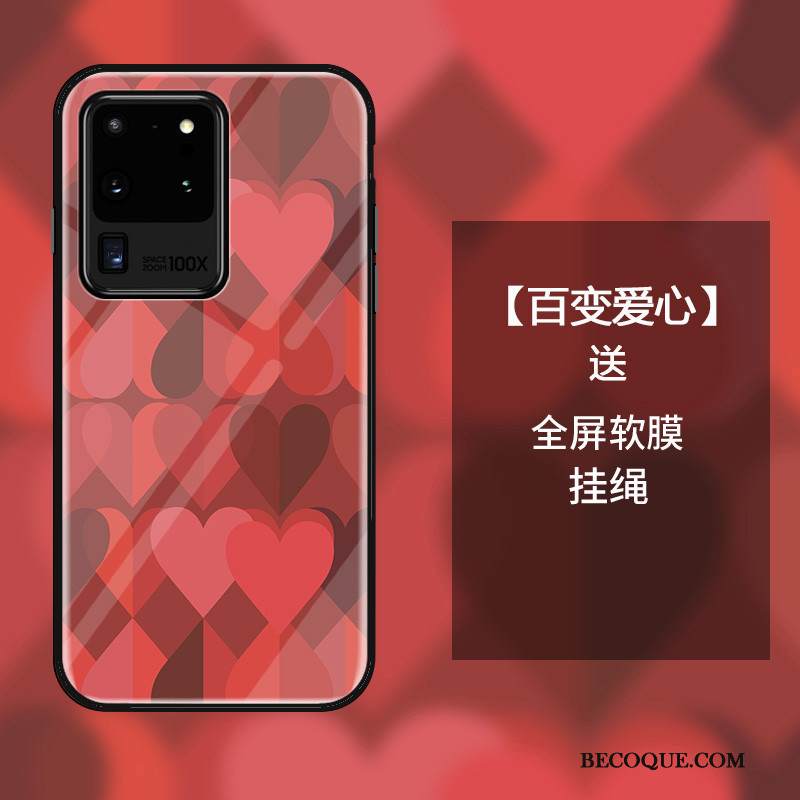 Kuori Samsung Galaxy S20 Ultra Laukut Lasi Murtumaton, Kotelo Samsung Galaxy S20 Ultra Suojaus Persoonallisuus Yksinkertainen