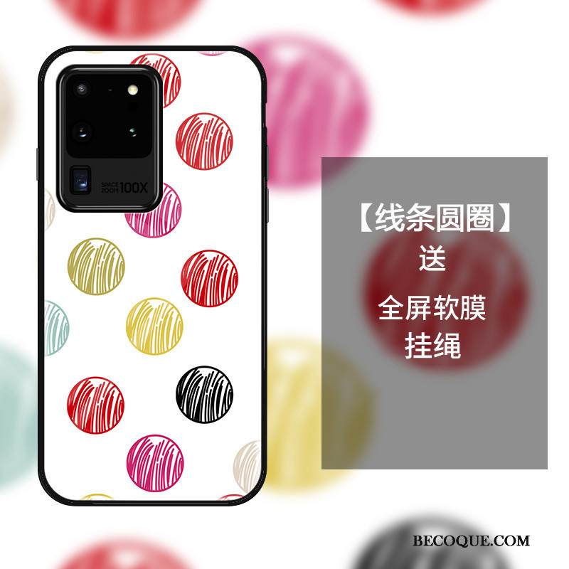 Kuori Samsung Galaxy S20 Ultra Laukut Lasi Murtumaton, Kotelo Samsung Galaxy S20 Ultra Suojaus Persoonallisuus Yksinkertainen