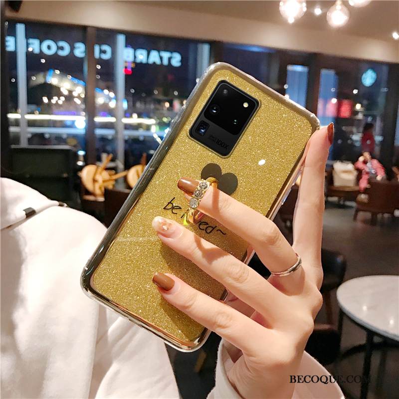 Kuori Samsung Galaxy S20 Ultra Luova Jauhe Murtumaton, Kotelo Samsung Galaxy S20 Ultra Pehmeä Neste Ultra Net Red