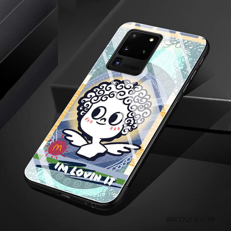 Kuori Samsung Galaxy S20 Ultra Monivärinen Lasi L, Kotelo Samsung Galaxy S20 Ultra Pehmeä Neste Eurooppa Persoonallisuus