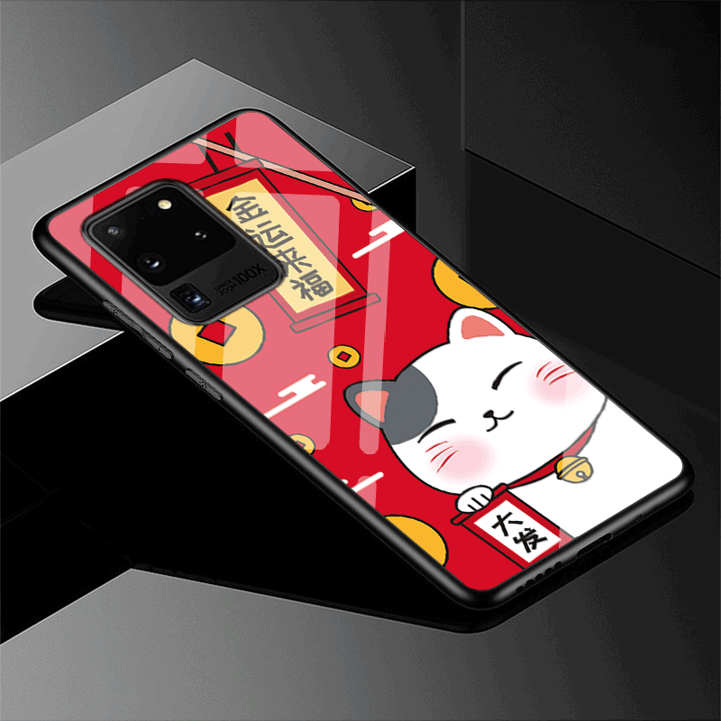 Kuori Samsung Galaxy S20 Ultra Pehmeä Neste Lasi Tide-brändi, Kotelo Samsung Galaxy S20 Ultra Suojaus Rikkaus Persoonallisuus