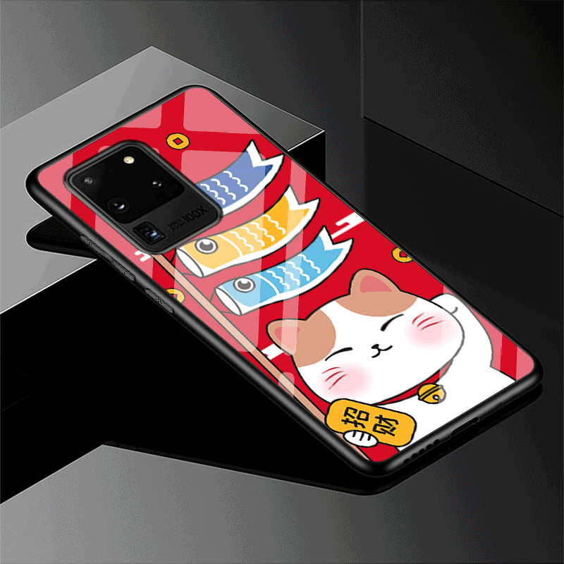 Kuori Samsung Galaxy S20 Ultra Pehmeä Neste Lasi Tide-brändi, Kotelo Samsung Galaxy S20 Ultra Suojaus Rikkaus Persoonallisuus