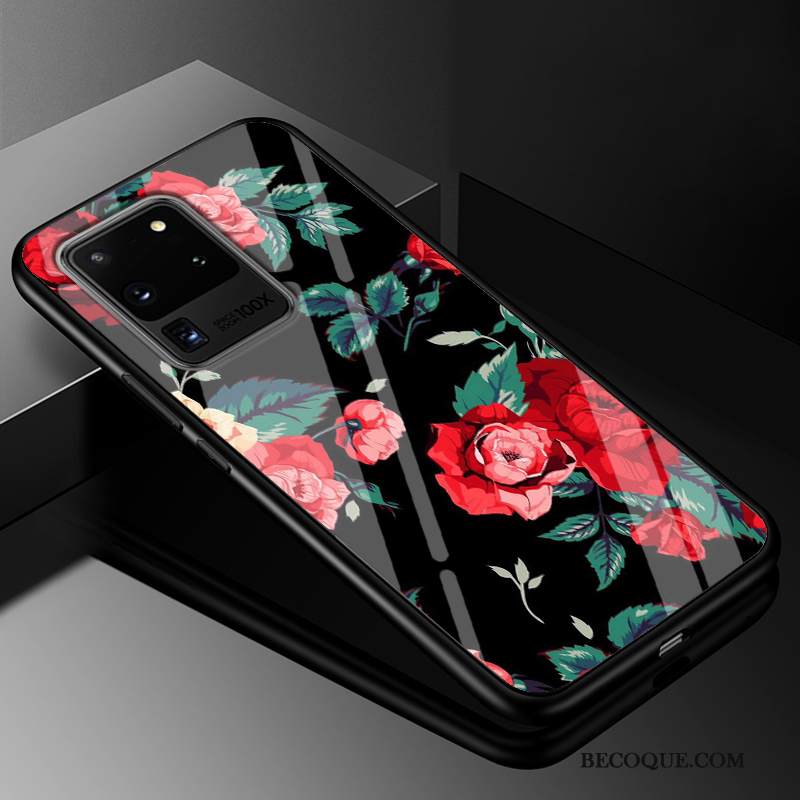 Kuori Samsung Galaxy S20 Ultra Silikoni Murtumaton Puhelimen Kuoret, Kotelo Samsung Galaxy S20 Ultra Suojaus Violetti Lasi