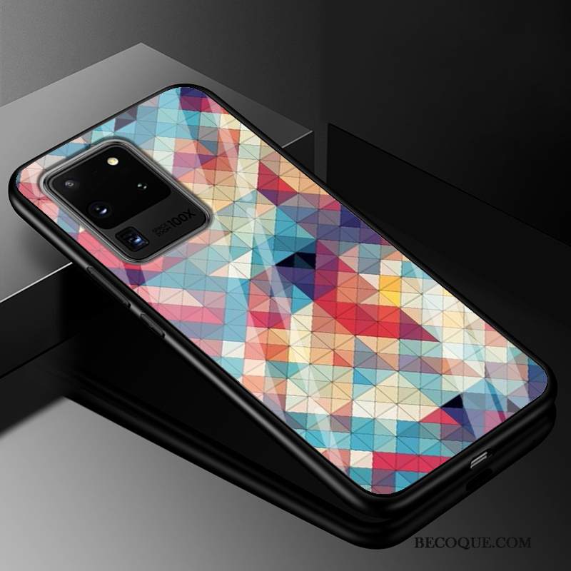 Kuori Samsung Galaxy S20 Ultra Silikoni Murtumaton Puhelimen Kuoret, Kotelo Samsung Galaxy S20 Ultra Suojaus Violetti Lasi